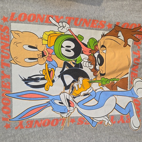 Looney Tunes T EUC cotton polyester Cartoon Bugs Bunny Taz Daffy Duck Tweety - Picture 1 of 5